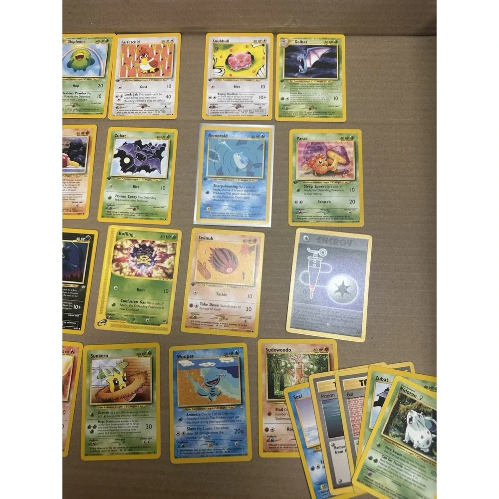 25 Vintage pokemon card collection LP-DMG Shadowless and first editions see pics